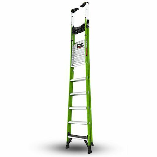 Little Giant Ladder Systems 19306 1.83m (6')170kg Fiberglass Fortress 6 Step Platform Ladder with Gate – image 4