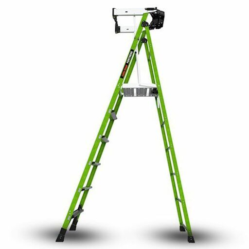 Little Giant Ladder Systems 19306 1.83m (6')170kg Fiberglass Fortress 6 Step Platform Ladder with Gate – image 2
