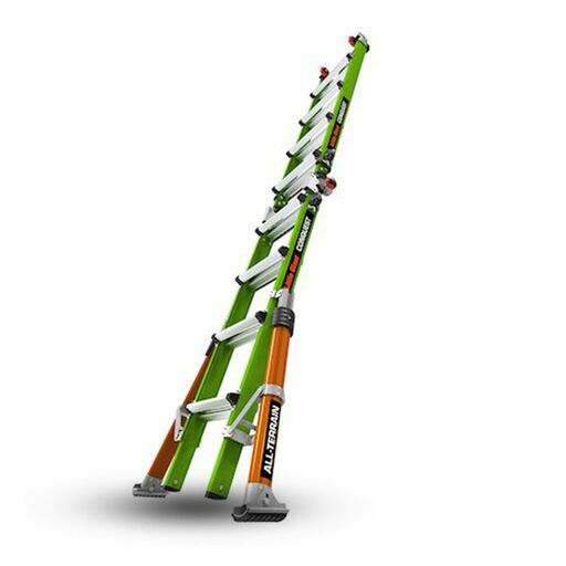 Little Giant Ladder Systems 17107-001 2.74 - 5.51m 136kg Fiberglass Conquest 2.0 M17 All Terrain Adjustable Telescoping Ladder – image 5