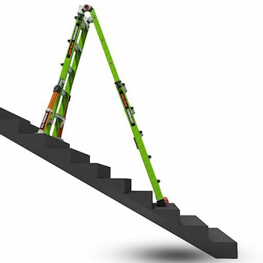Little Giant Ladder Systems 17102-001 3.35 - 6.71m 136kg Fiberglass Conquest 2.0 M22 All Terrain Adjustable Telescoping Ladder – image 8
