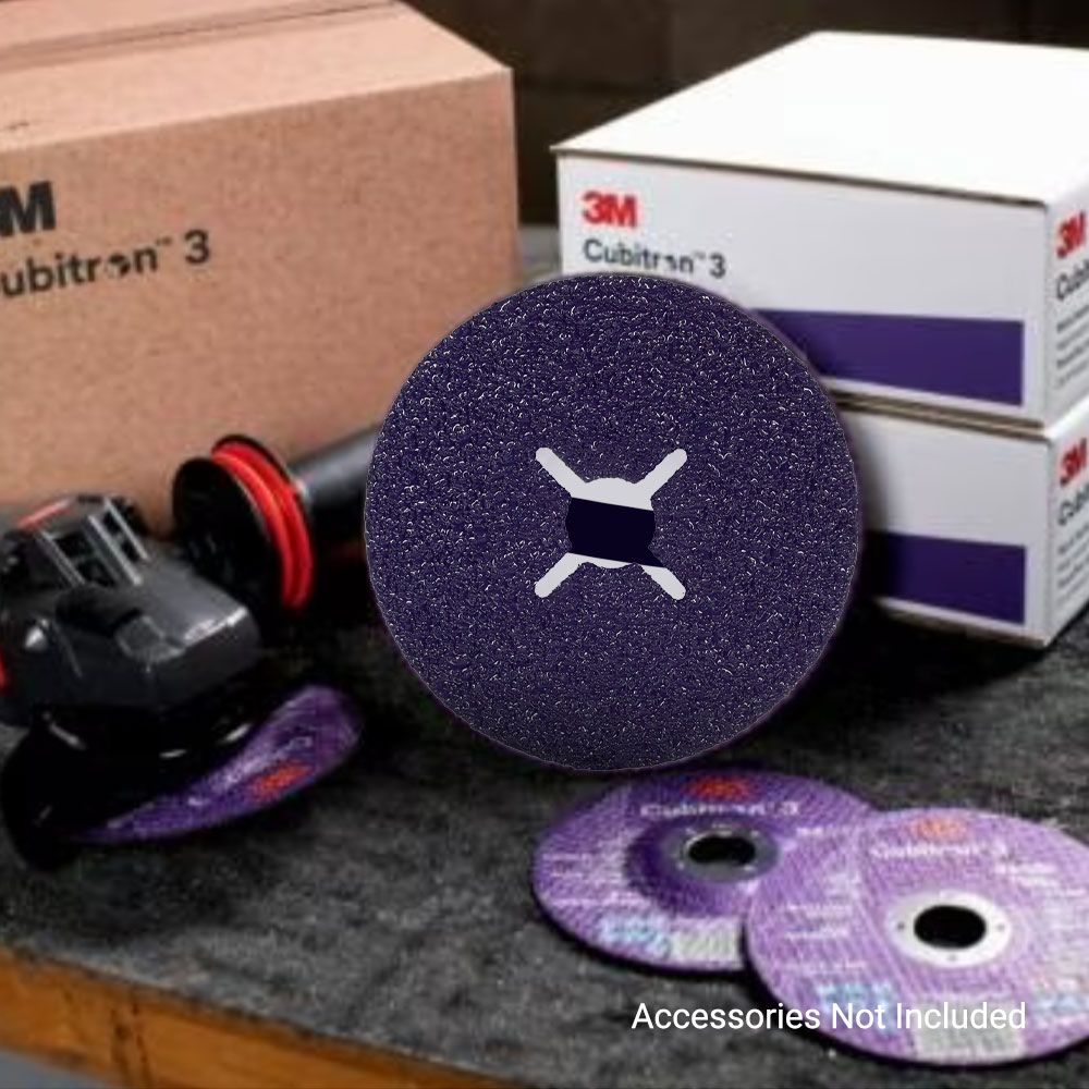 3M Cubitron 3 Fiberscheibe 1182C – 115 Mm X 22 Mm, 80+, Geschlitzt, 25 Stück/Beutel – Fürs Schweißnahtschleifen & Roboter