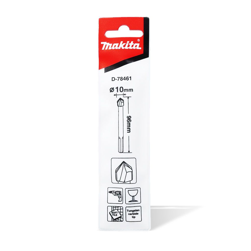 Makita D-78461 10mm x 96mm Glass & Tile TCT Drill Bit – image 2