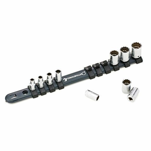 Stahlwille 811782 (SW12916/10-40 - 96051010) 10 pce 1/4" Set of Sockets with Clip Bar – image 2