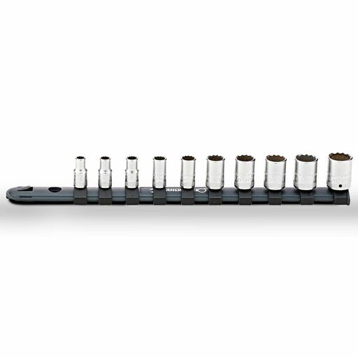Stahlwille 811782 (SW12916/10-40 - 96051010) 10 pce 1/4" Set of Sockets with Clip Bar