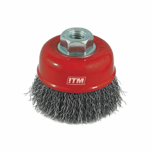 ITM TM7000-275 75mm Multi Thread Stainless Steel Twist Knot Cup Brush