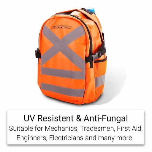 Bluetongue BTBPACK 480mm x 320mm x 270mm Industrial Hi-Vis Orange Backpack – image 5