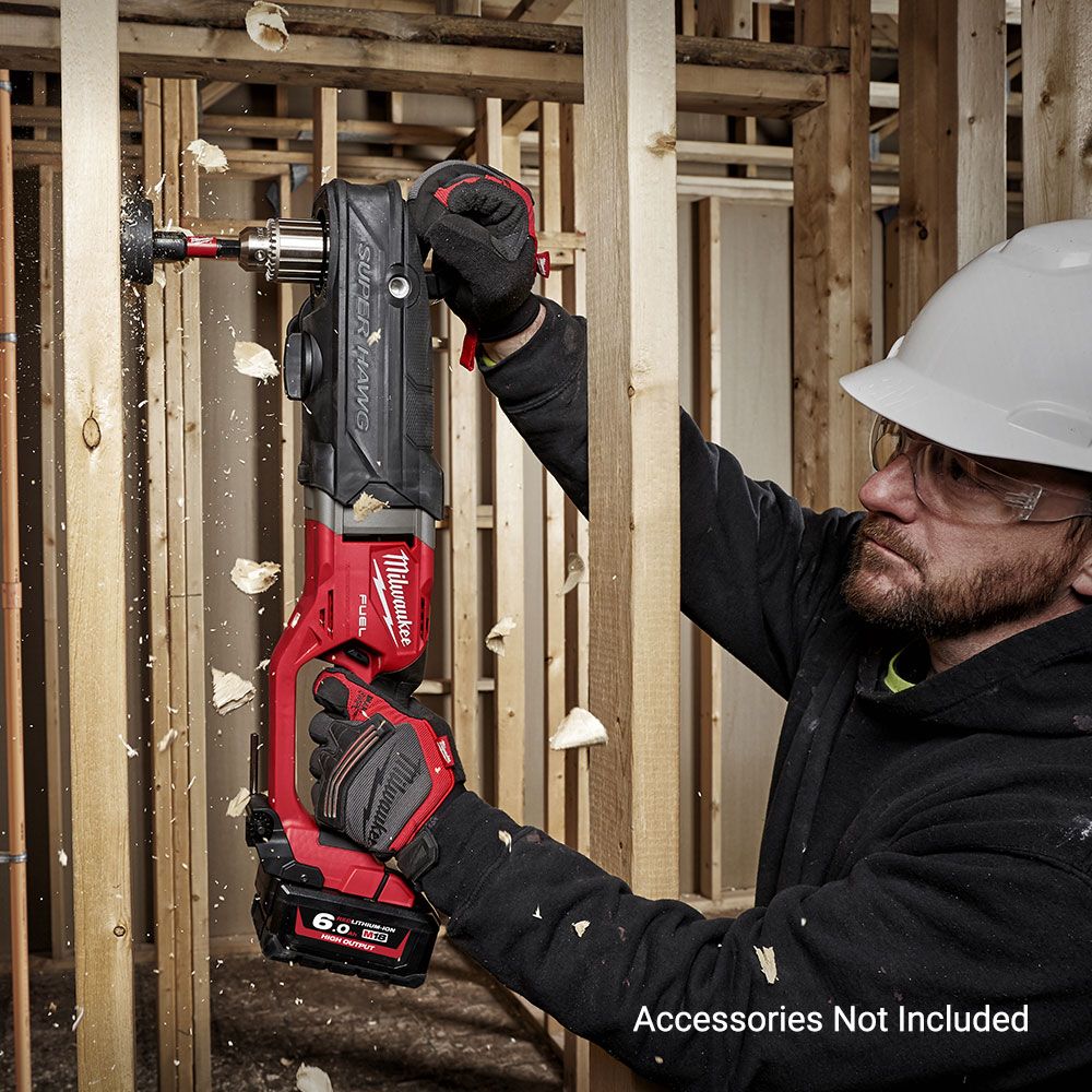 Milwaukee M18FRAD2-0 (222568) 18V 13mm M18 FUEL SUPER HAWG™ Right Angle Drill - Skin Only – image 5