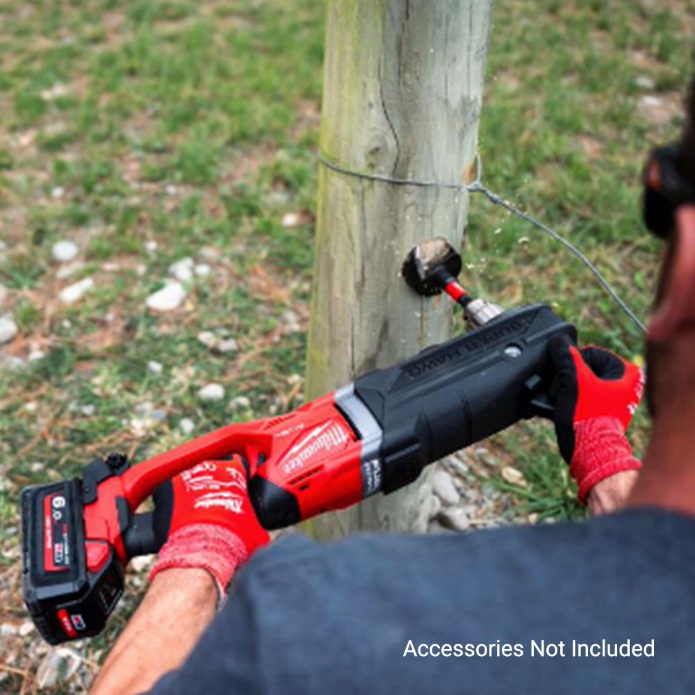 Milwaukee M18FRAD2-0 (222568) 18V 13mm M18 FUEL SUPER HAWG™ Right Angle Drill - Skin Only – image 6