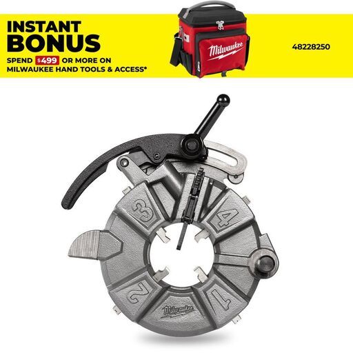 Milwaukee 49165103 BSPT Pipe Threading Die Head With Micro-Adjust