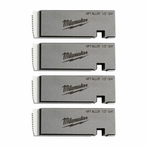Milwaukee 48361201 1/2"-3/4" Alloy NPT Universal Pipe Threading Die Set – image 2
