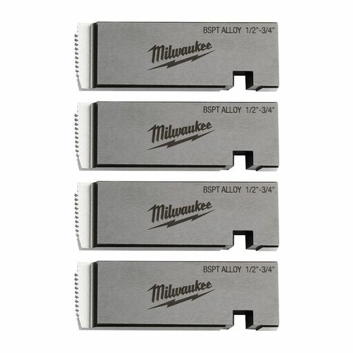 Milwaukee 4932492924 1/2"-3/4" Alloy BSPT Universal Pipe Threading Die Set – image 2