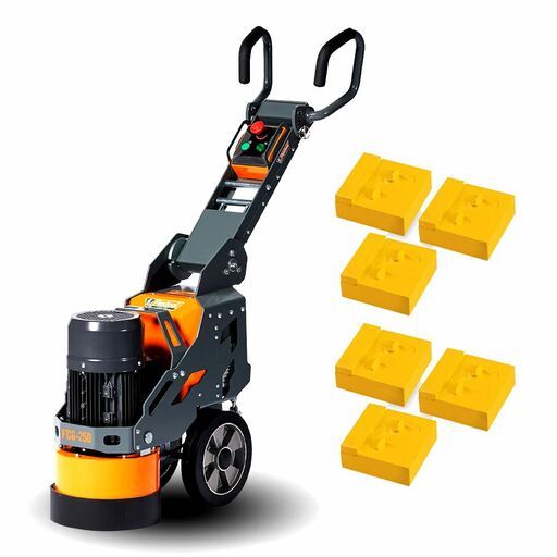 Flextool FCG-250-XPPCD-KIT SINGLE HEAD FLOOR GRINDER Combo Pack Suitable For The Removal of Epoxy, Glue, Adhesive and Sealant Floor Coatings