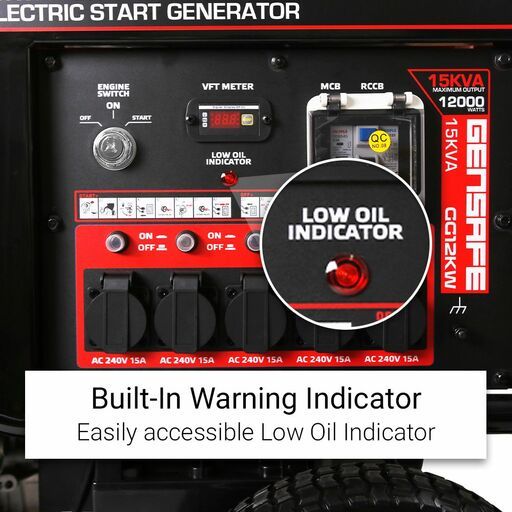 Gensafe GG15KVA 12kW Petrol Portable Electric Start Generator – image 12