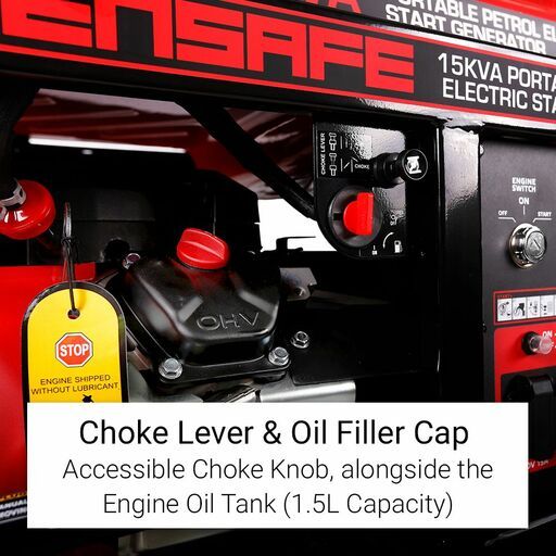 Gensafe GG15KVA 12kW Petrol Portable Electric Start Generator – image 13
