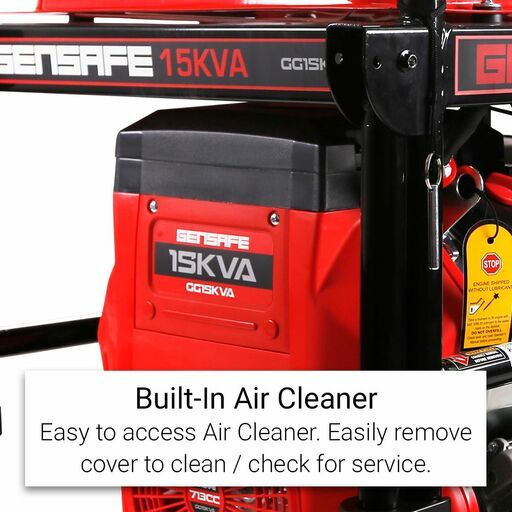 Gensafe GG15KVA 12kW Petrol Portable Electric Start Generator – image 11