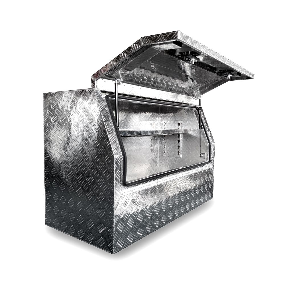 Daytona DAS1200HW 2mm 1200mm x 600mm x 820mm Half Lid Aluminium Storage Box – image 1