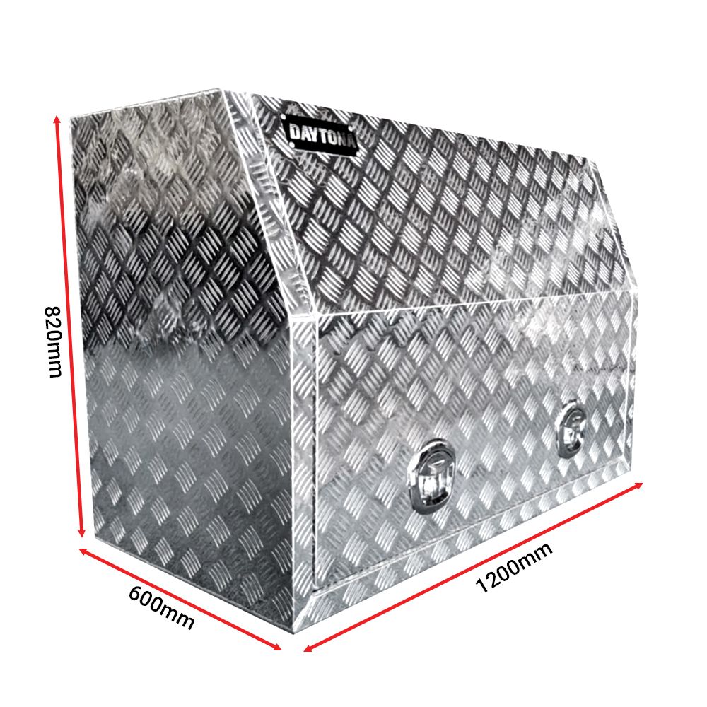 Daytona DAS1200FW 2mm 1200mm x 600mm x 820mm Full Lid Aluminium Storage Box – image 2