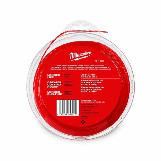 Milwaukee 49162800 2.7mm x 55m Trimmer Line – image 2