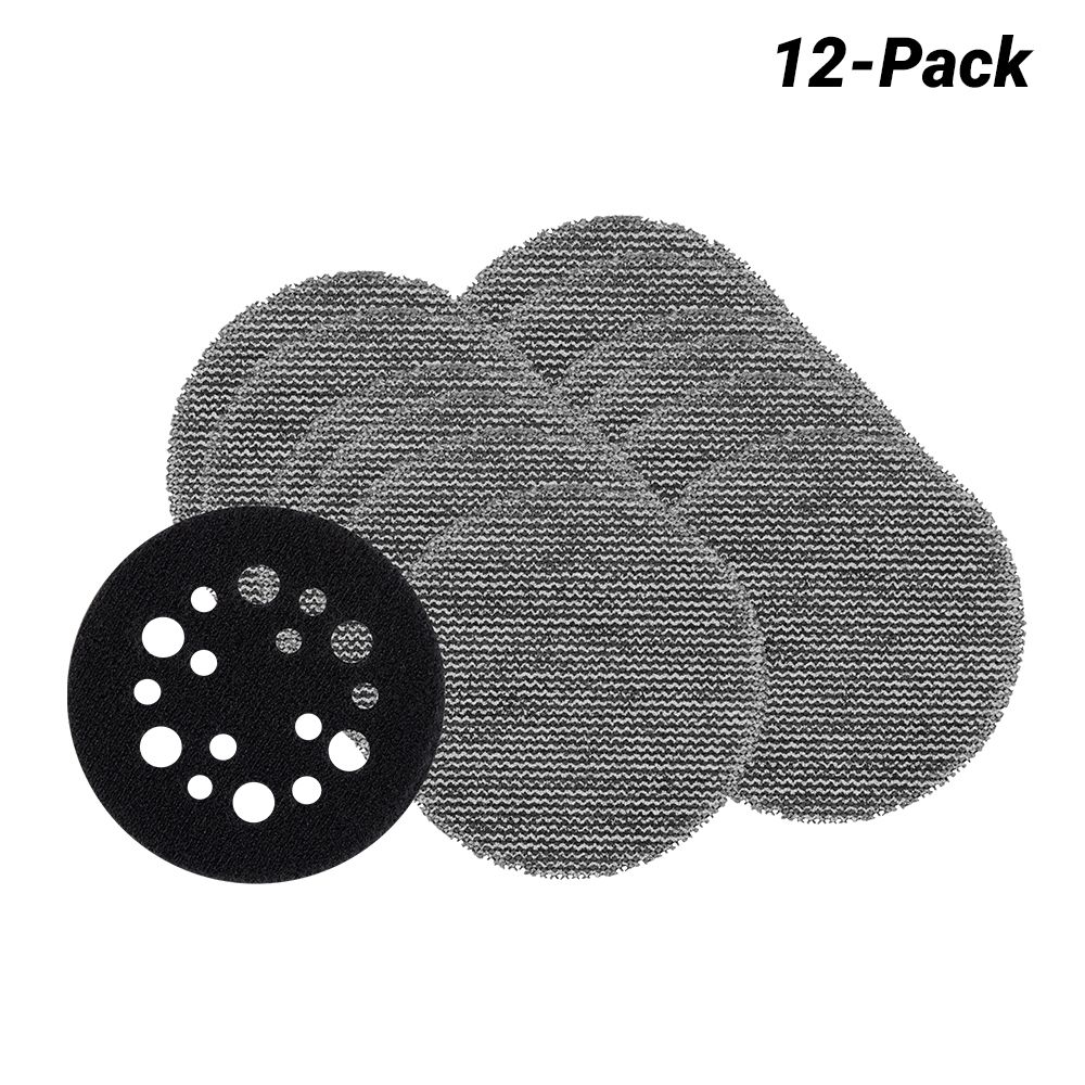 Milwaukee 48806080 12-Pack 75mm (3") 80 Grit POWERGRID H&L Mesh Sanding Discs & Pad Saver  – image 2
