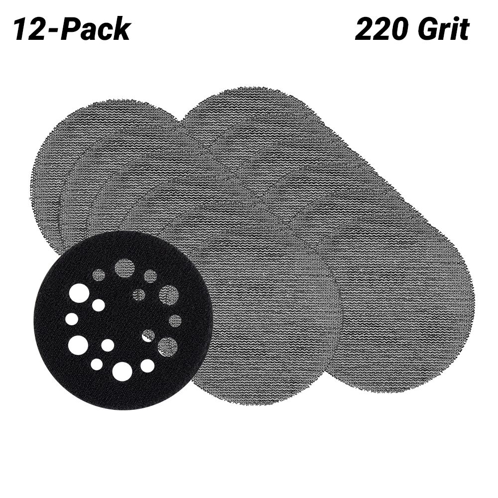 Milwaukee 48806220 12-Pack 75mm (3") 220 Grit POWERGRID H&L Mesh Sanding Discs & Pad Saver – image 2