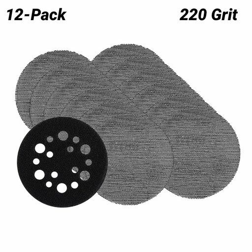 Milwaukee 48806220 12-Pack 75mm (3") 220 Grit POWERGRID H&L Mesh Sanding Discs & Pad Saver – image 2