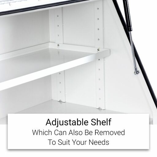 Daytona DSF1360 1.5mm 1360mm x 550mm x 800mm Full Lid White Steel Ute Box With Built-In Drawers – image 6