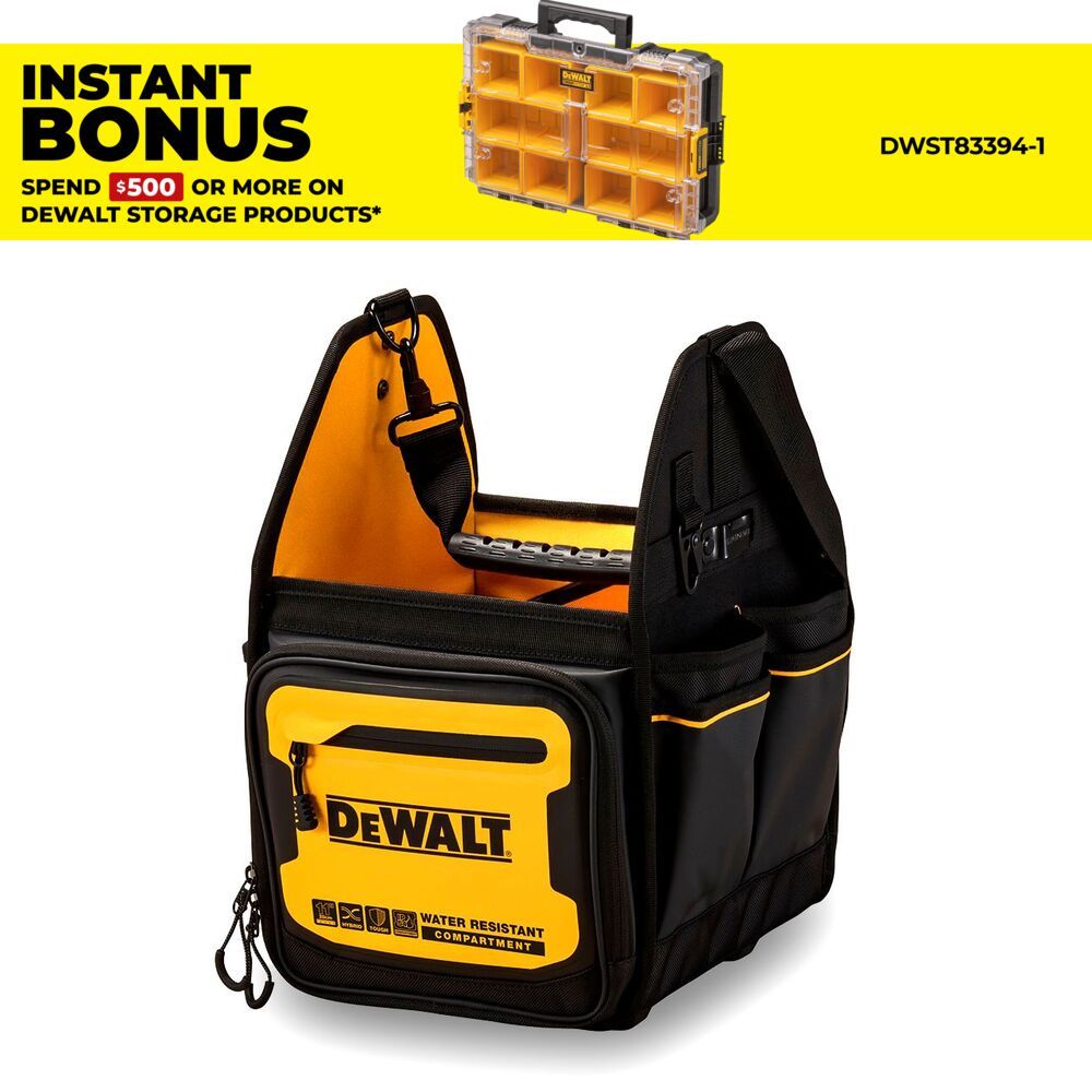 DeWalt DWST60105-1 PRO 11" Electrician Tote Bag – image 1