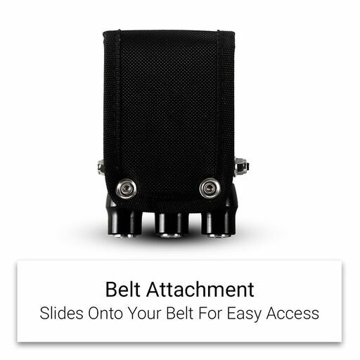 Vessel QB-10MB3K (220792) Quick Catcher Triple Holder with Magnet (Black) – image 2