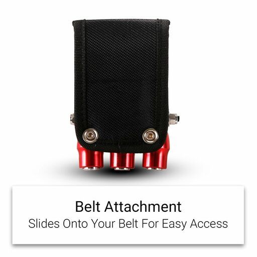 Vessel QB-10MB3R (220791) Quick Catcher Triple Holder with Magnet (Red) – image 2
