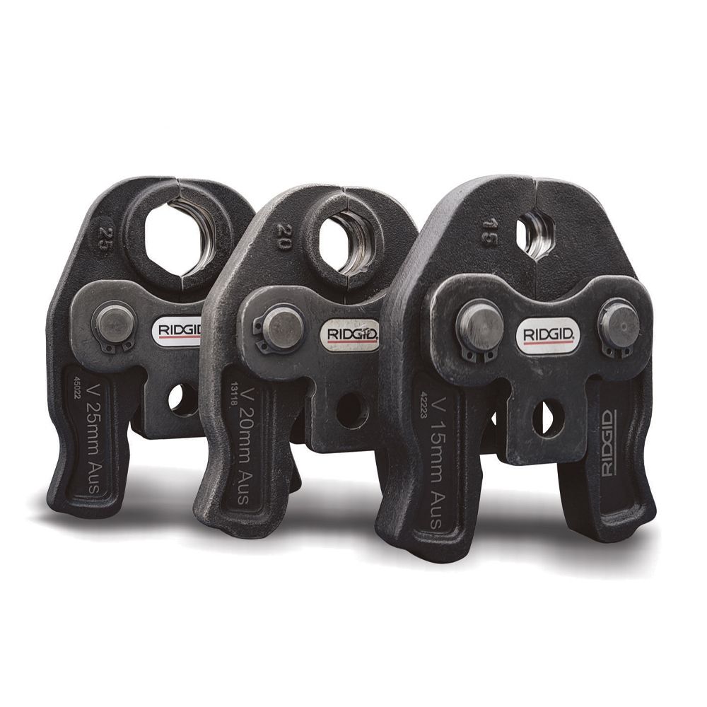 Ridgid RP218 (78753) 18V 2.5Ah 24kN Press Tool with 3pce Jaw Set Combo Kit
