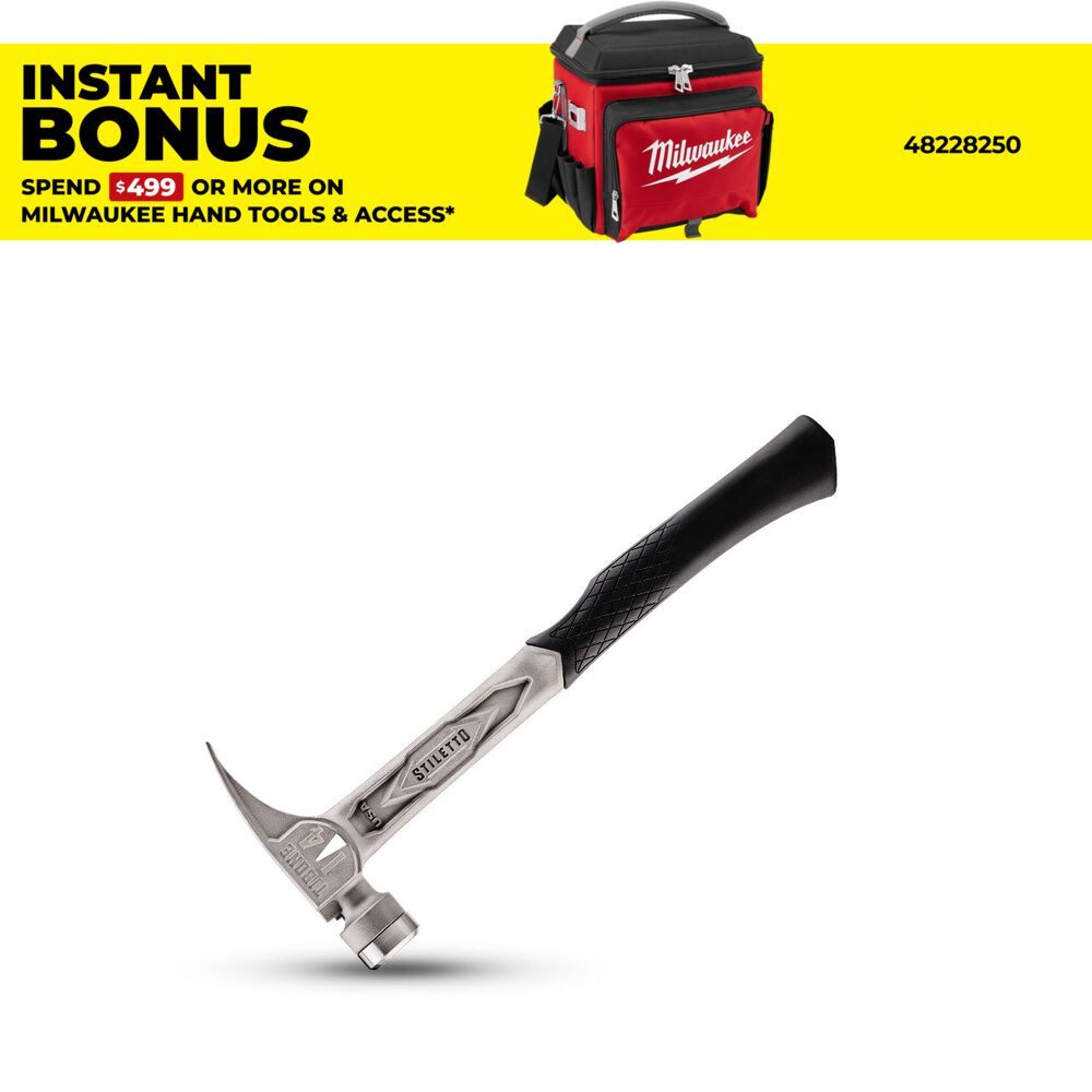 Stiletto TIB14RSC STILETTO TIBONE 14oz Smooth Titanium Framing Hammer – image 1