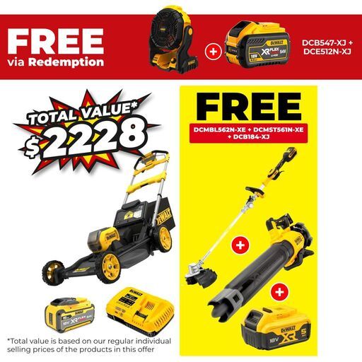 DeWalt DCMWSP550Z1-XE 54V XR Brushless Self-Propelled Mower Combo Kit
