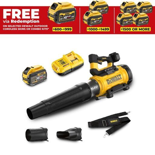 DeWalt DCMBL777X1-XE 54V 9Ah XR BRUSHLESS Pro Axial Blower Kit