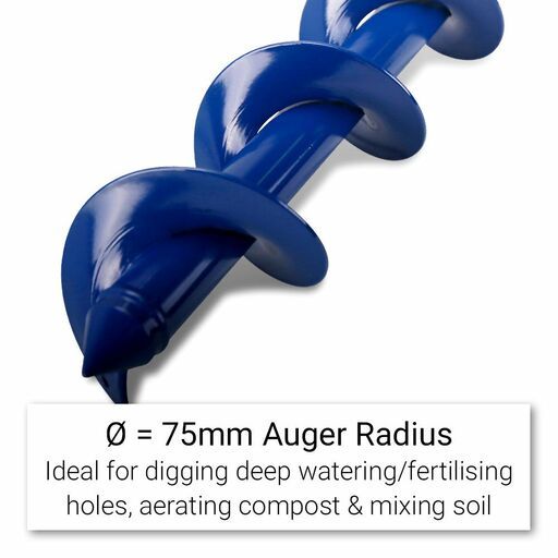 Lincoln GA324 75mm (2-15/16") Garden Auger Bit, 9mm Shank – image 3