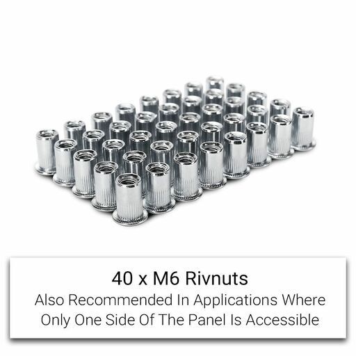 Sparrow SRS100 100pce Zinc M6, M8, M10, M12 Rivet Nut Set – image 9