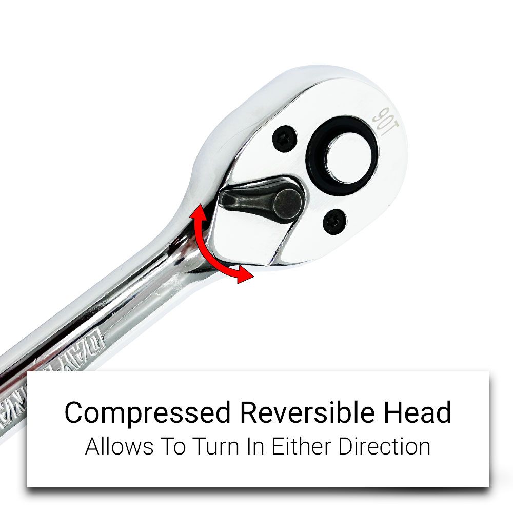 Daytona D12RH90 1/2" Drive 90T Reversible Ratchet – image 4