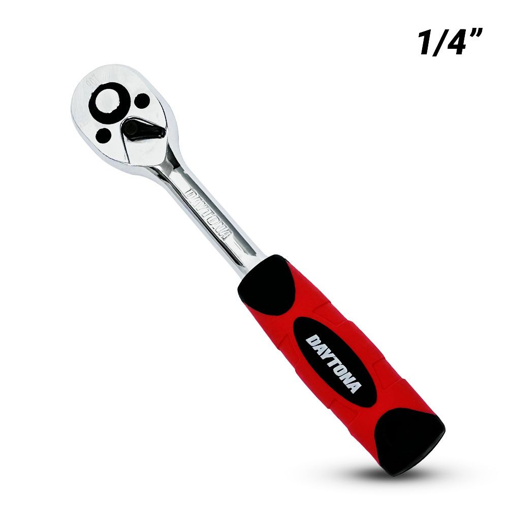 Daytona D14RH90SG 1/4" Drive 90T Reversible Ratchet with Soft Grip – image 1
