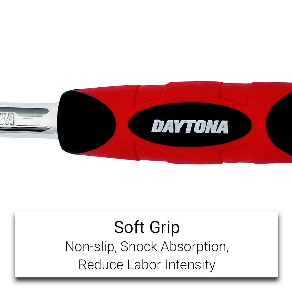 Daytona D12RH90SG 1/2" Drive 90T Reversible Ratchet with Soft Grip – image 5