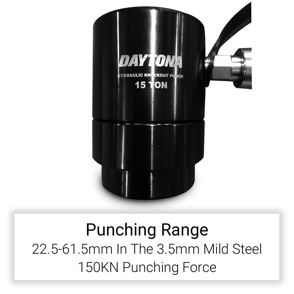 Daytona DPHS150 150KN Industrial Chassis Punch Hydraulic Steel Set – image 7