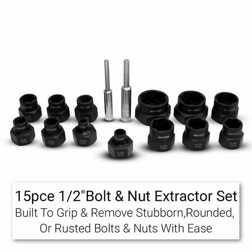 Daytona DBNES15 15pce 1/2" 6-27mm Damaged Bolt and Nut Extractor Set – image 5