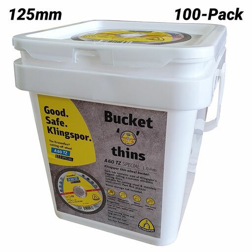 Klingspor 355434 125mm 100-Pack A 60 TZ Special Bucket