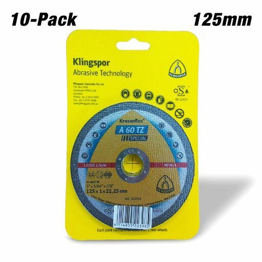 Klingspor SMT 800 - Lot De 5 Assiettes Abrasives Non-tissé - 125 X 22,23 Mm - Pour Acier Inoxydable - 6
