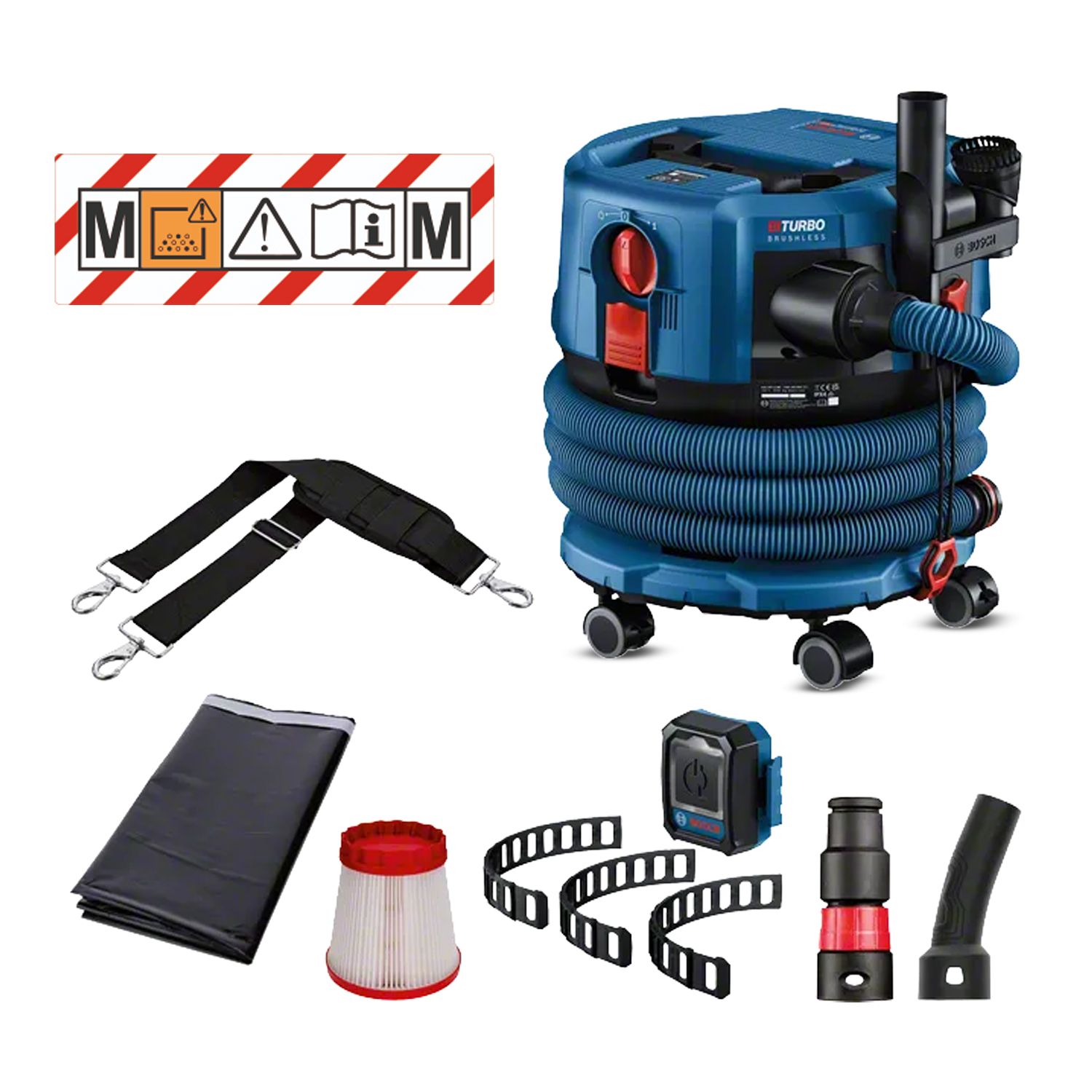 Bosch GAS 18V-12 MC (0.601.9K2.050) 18V Li-ion Cordless 12L Dust Extractor - Skin Only – image 4