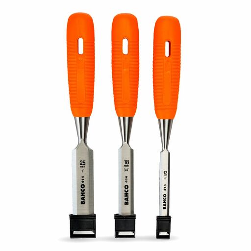 Bahco 414-S3-EUR 3pce Chisel Set with Polypropylene Handle – image 3