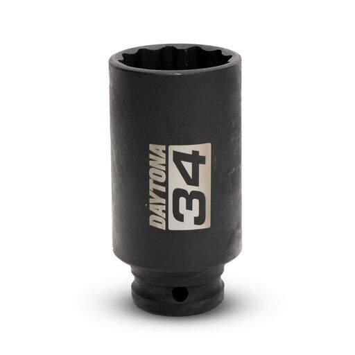 Daytona DDAS34MM 34mm 1/2" Drive 12 Point Deep Axle Nut Socket – image 3