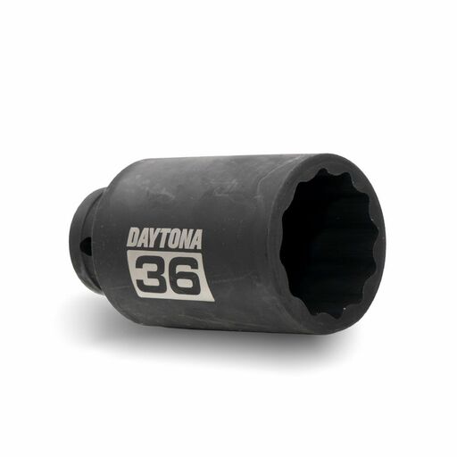 Daytona DDAS36MM 36mm 1/2" Drive 12 Point Deep Axle Nut Socket – image 2