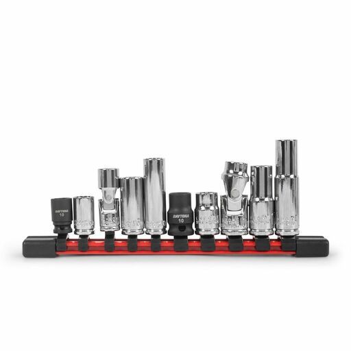 Daytona DES1010 10pce 10mm 1/4" and 3/8" Drive 6pt and 12pt Metric Essential Socket Set – image 2