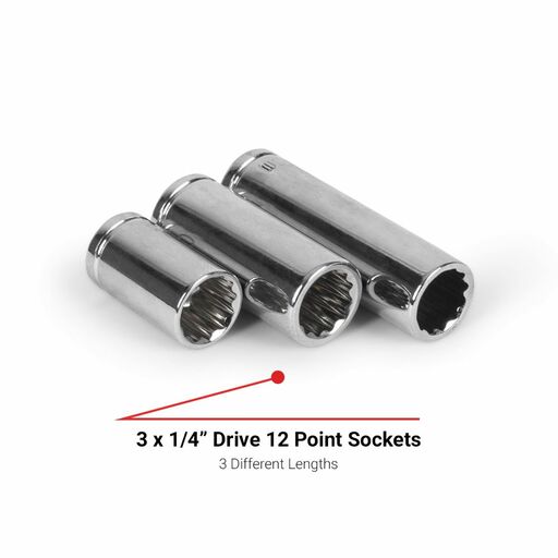 Daytona DES1010 10pce 10mm 1/4" and 3/8" Drive 6pt and 12pt Metric Essential Socket Set – image 6