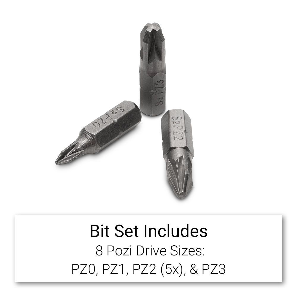 Techsmart TSEC100 100pce Security Bit Set 1/4 Hex