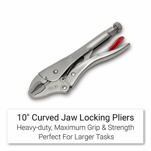 Daytona DLPS3P 3pce 125mm (5"), 175mm (7") & 250mm (10") Curved Jaw Locking Plier Set – image 8